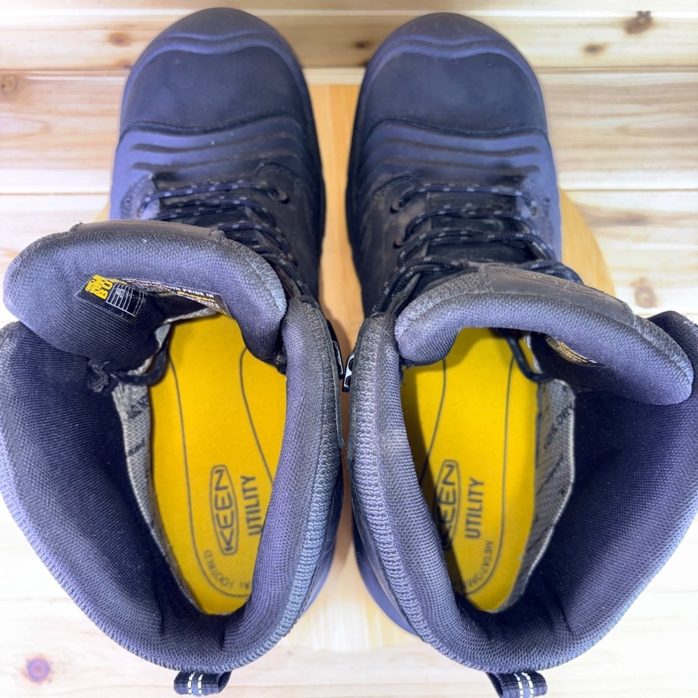 KEEN Work Boot Men 14D Black Utility Portland 6" KBF Waterproof Carbon-Fiber Toe - Picture 11 of 15